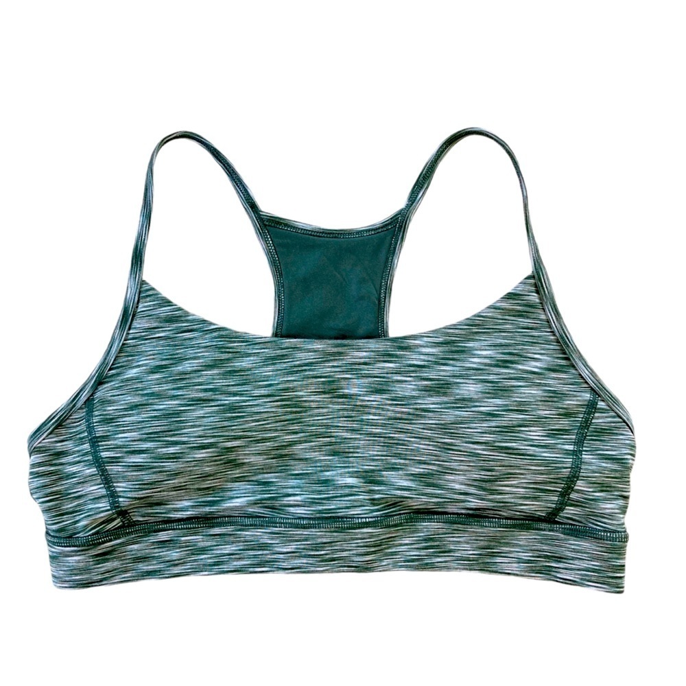 Antonio Melani Illuminate Racer Back Sports Bra Olive Green (Size M)